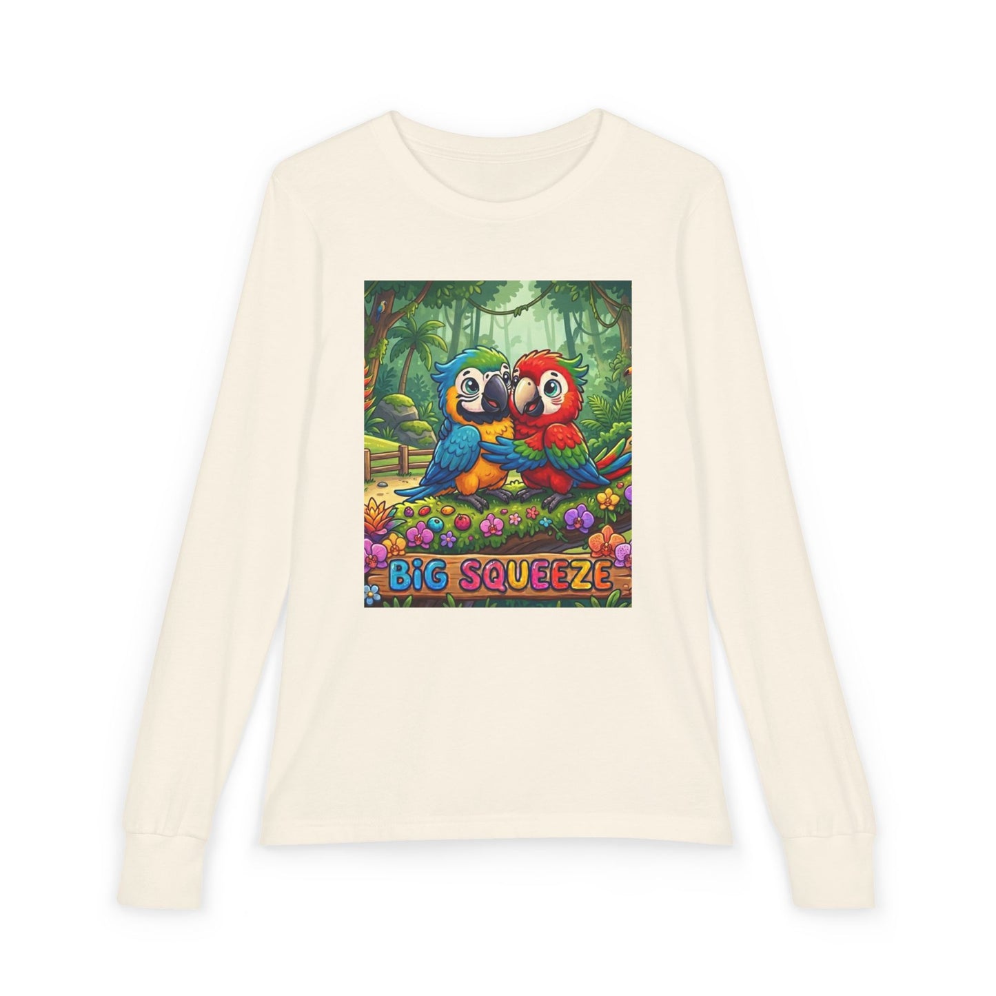 Big Squeeze Macaw Youth Jersey Long Sleeve Tee