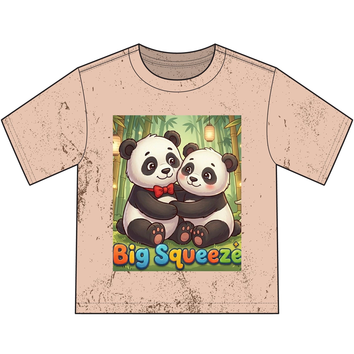 Big Squeeze Panda Heavyweight Color Blast Youth T-Shirt