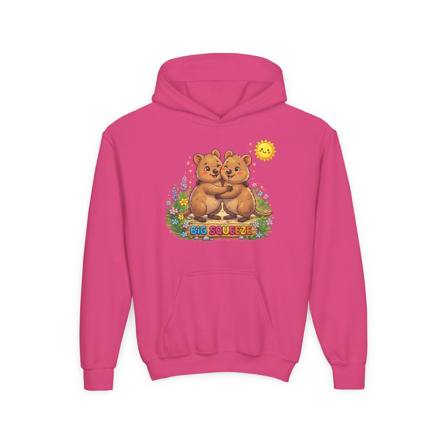 Big Squeeze Quokka Youth Heavy Blend Hooded Sweatshirt