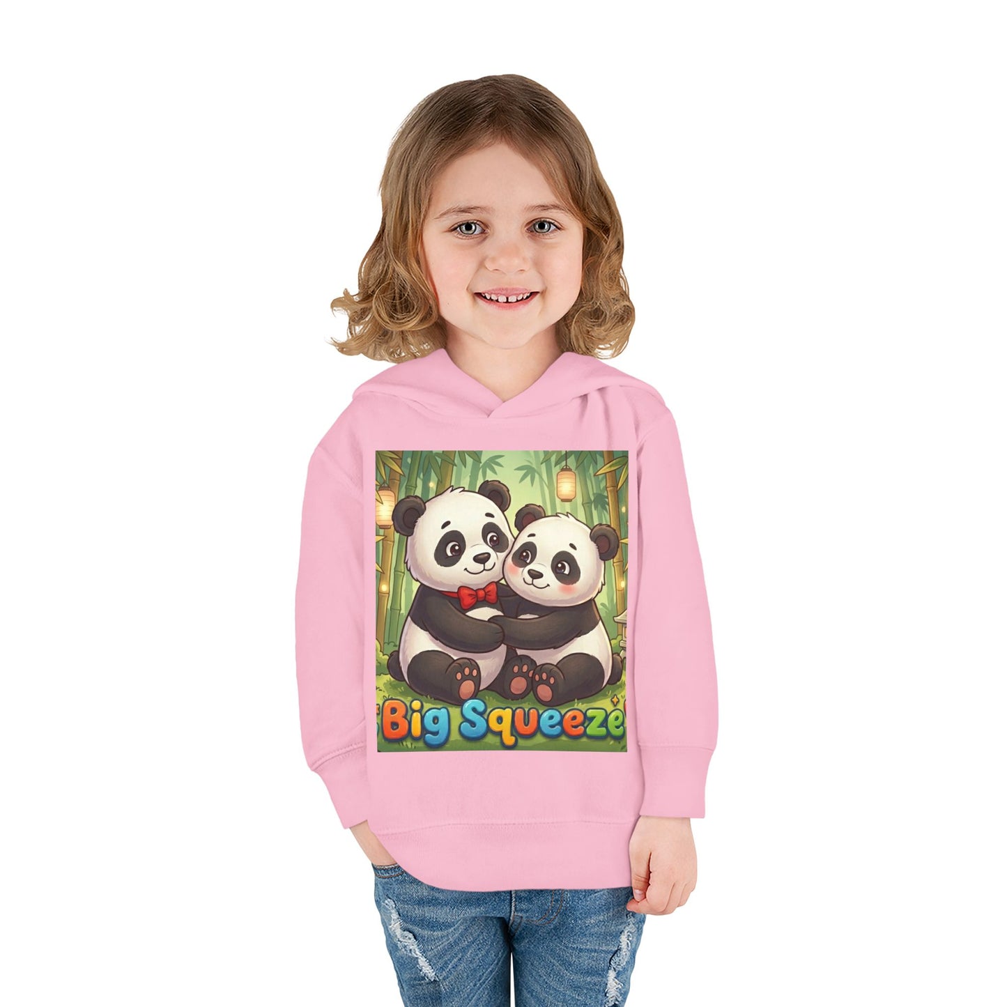 Big Squeeze Panda Toddler Pullover Fleece Hoodie