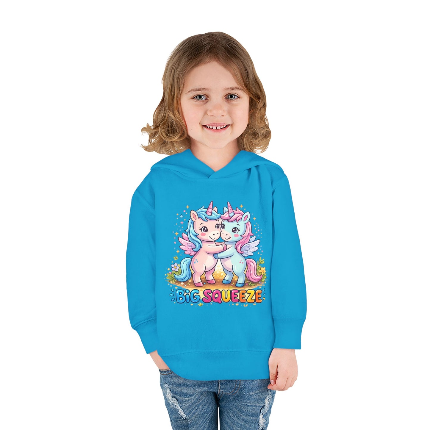 Big Squeeze Unicorn Toddler Pullover Fleece Hoodie
