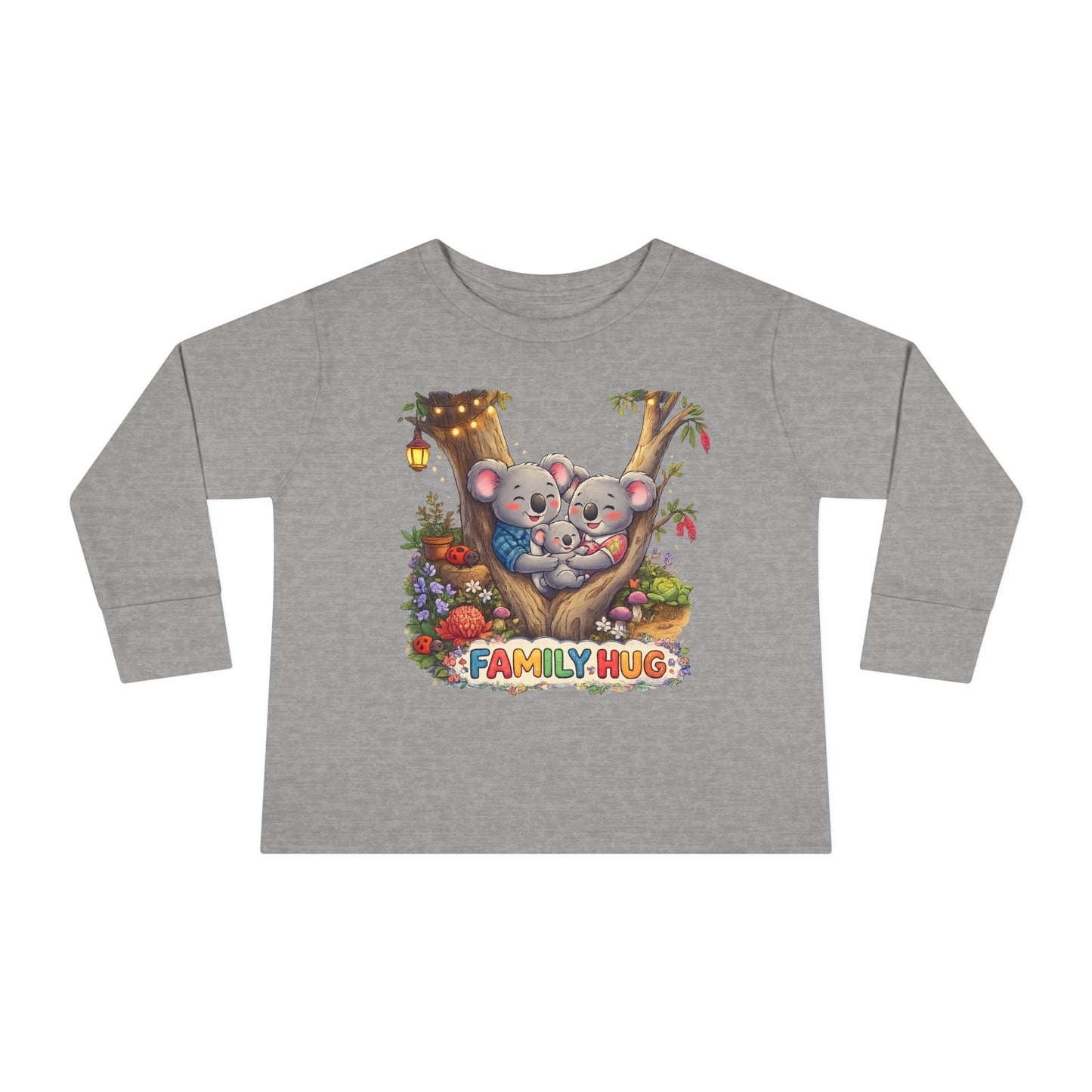 Family Hug Koala Toddler Long Sleeve Tee