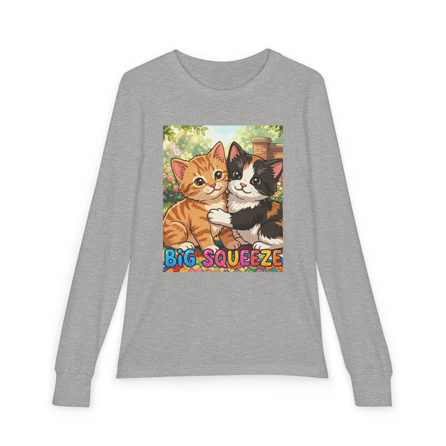 Big Squeeze Kitten Youth Jersey Long Sleeve Tee