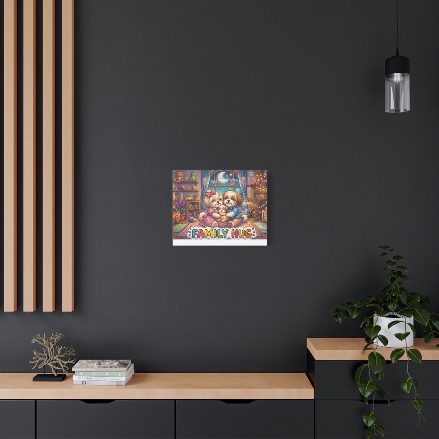 Family Hug Shih Tzu Classic Canvas