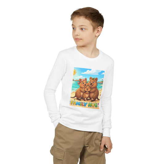 Family Hug Quokka Youth Jersey Long Sleeve Tee