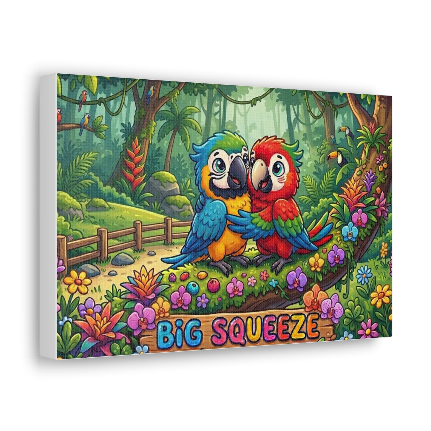 Big Squeeze Macaw Classic Canvas