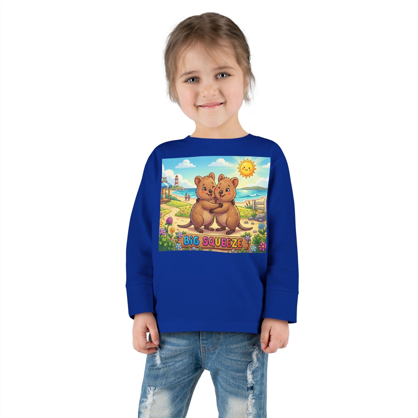 Big Squeeze Quokka Toddler Long Sleeve Tee