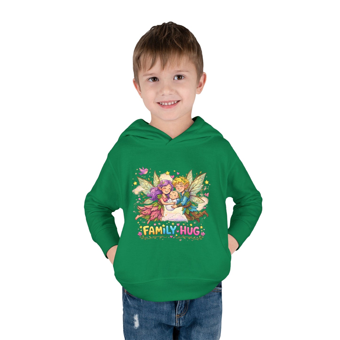 Family Hug Fairy Toddler Pullover Fleece Hoodie