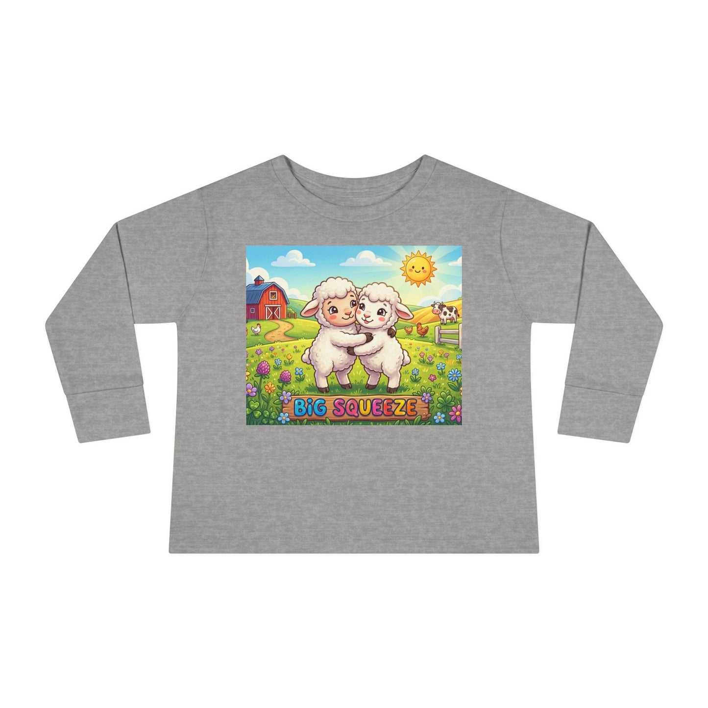 Big Squeeze Lamb Toddler Long Sleeve Tee