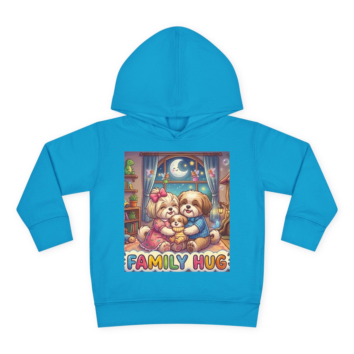 Family Hug Shih Tzu Toddler Pullover Fleece Hoodie