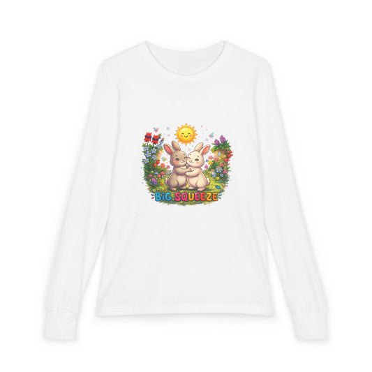 Big Squeeze Bunny Youth Jersey Long Sleeve Tee