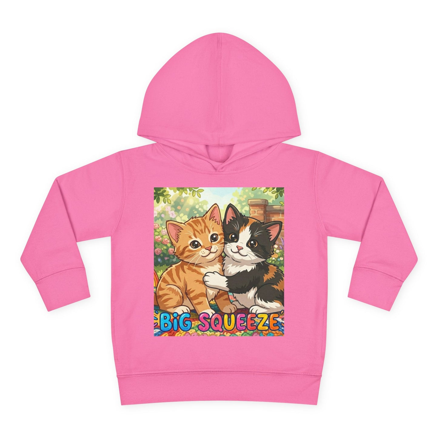 Big Squeeze Kitten Toddler Pullover Fleece Hoodie