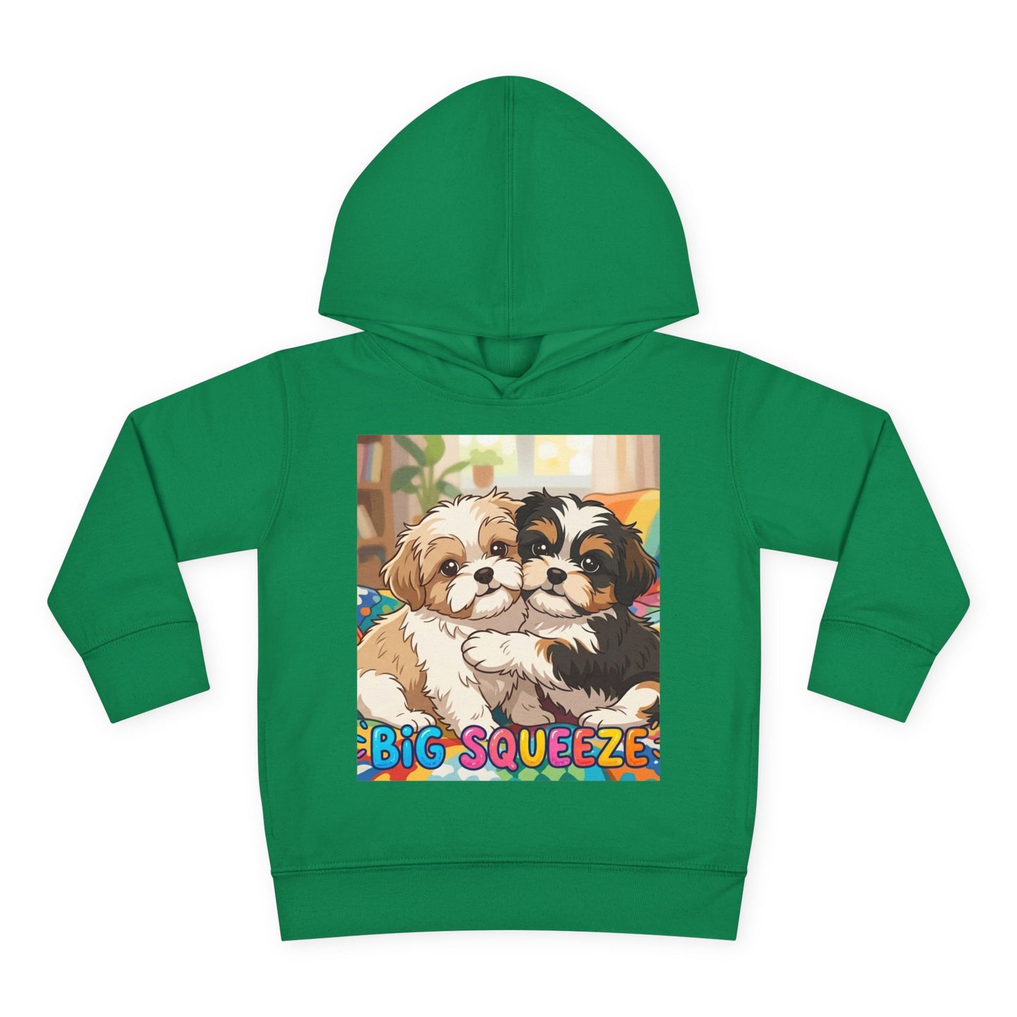 Big Squeeze Shih Tzu Toddler Pullover Fleece Hoodie