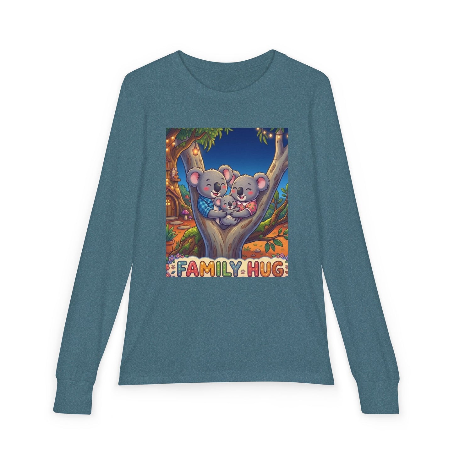 Family Hug Koala Youth Jersey Long Sleeve Tee