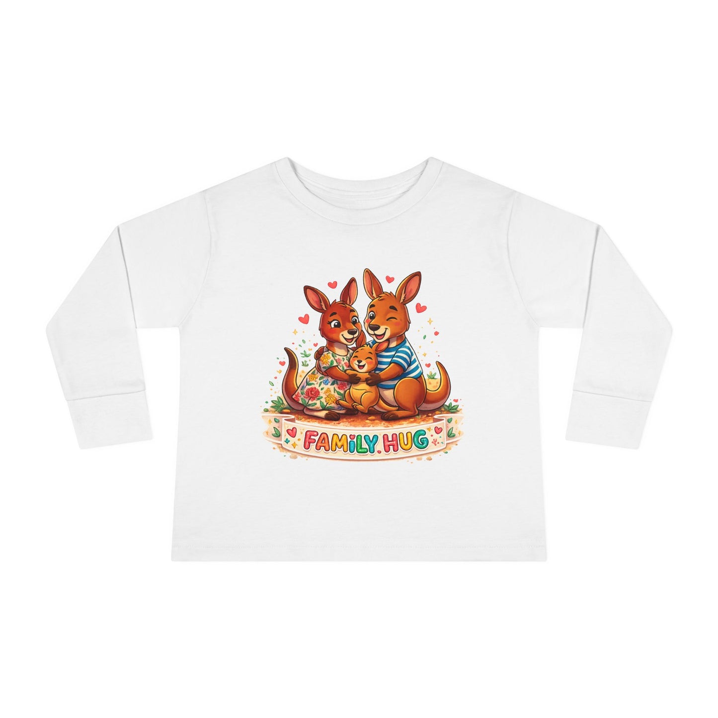 Family Hug Kangaroo Toddler Long Sleeve Tee