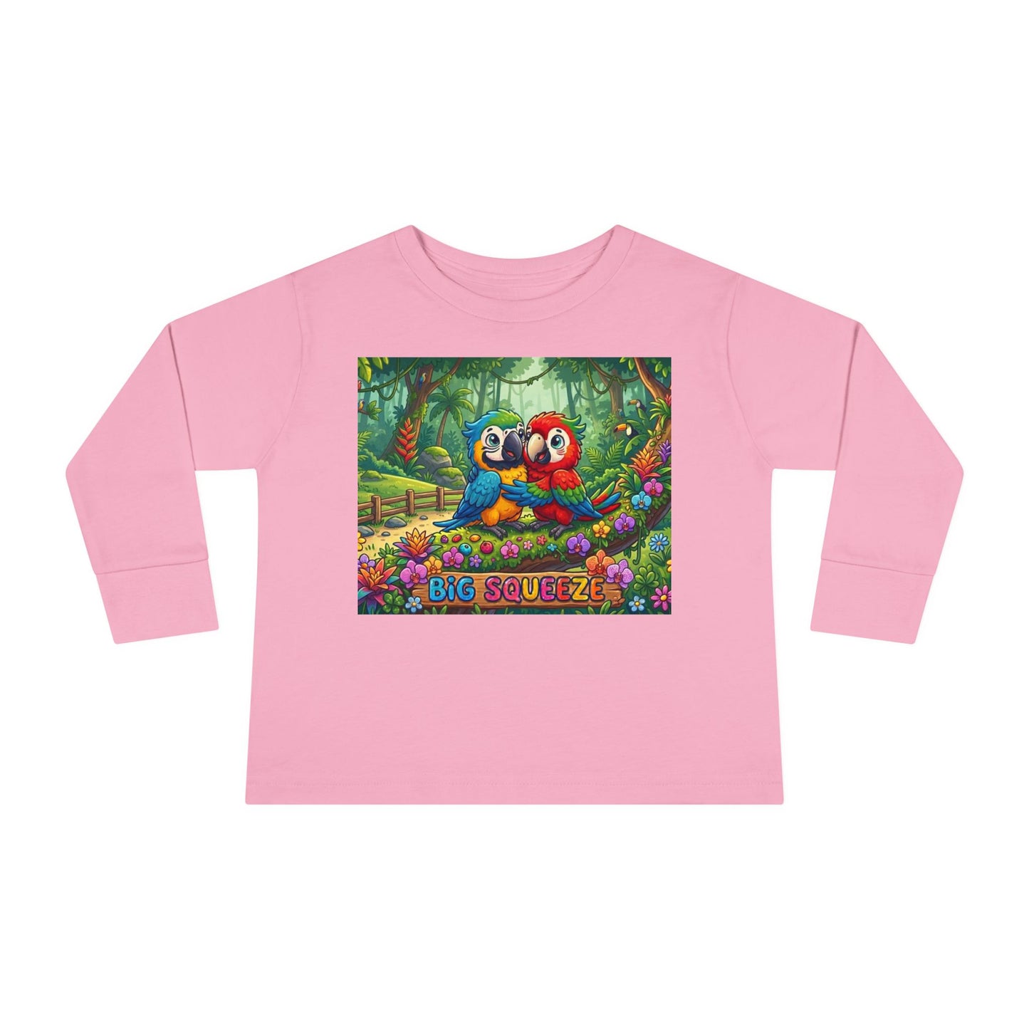 Big Squeeze Macaw Toddler Long Sleeve Tee