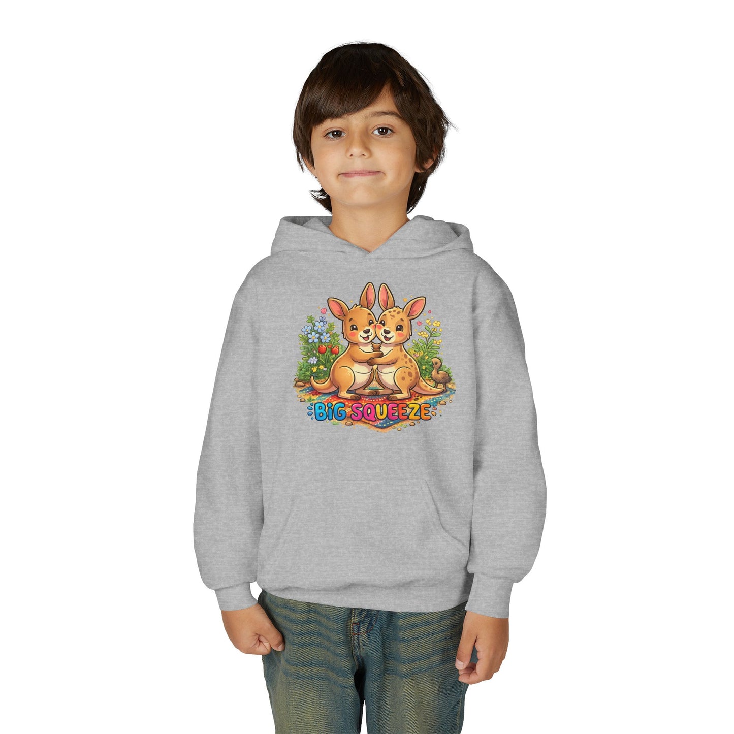 Big Sueeze Kangaroo Youth Heavy Blend Hooded Sweatshirt