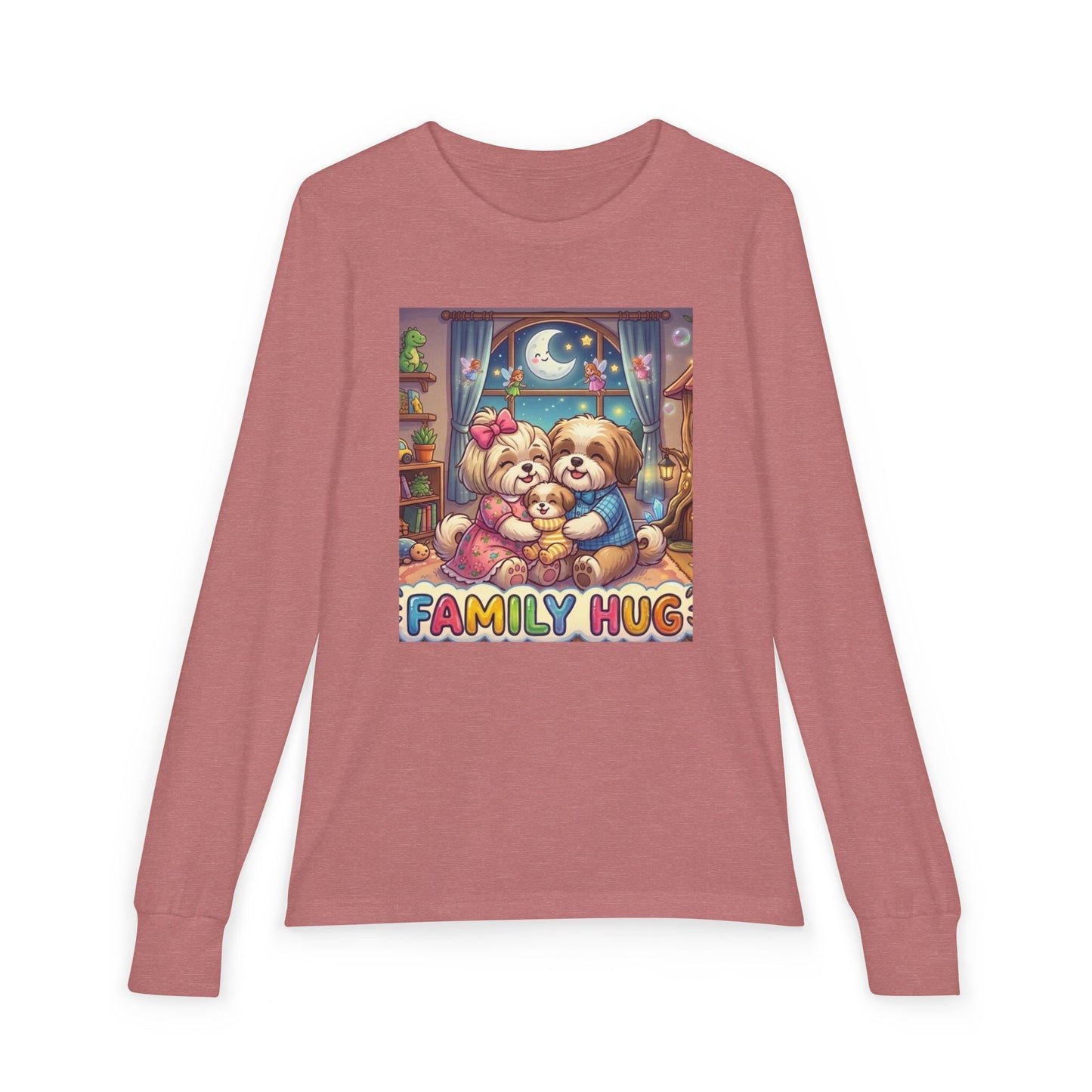 Family Hug Shih Tzu Youth Jersey Long Sleeve Tee