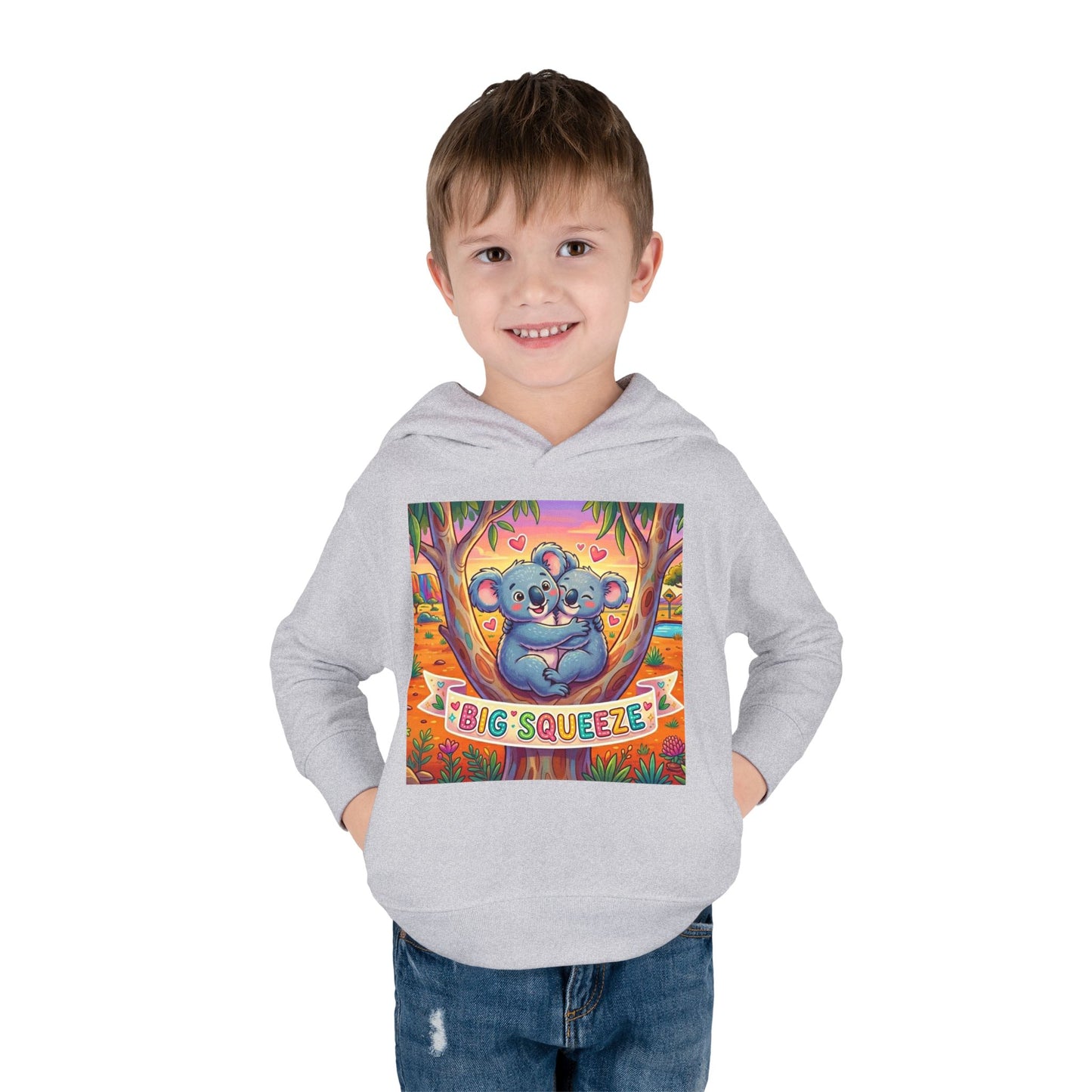 Big Squeeze Koala Toddler Pullover Fleece Hoodie