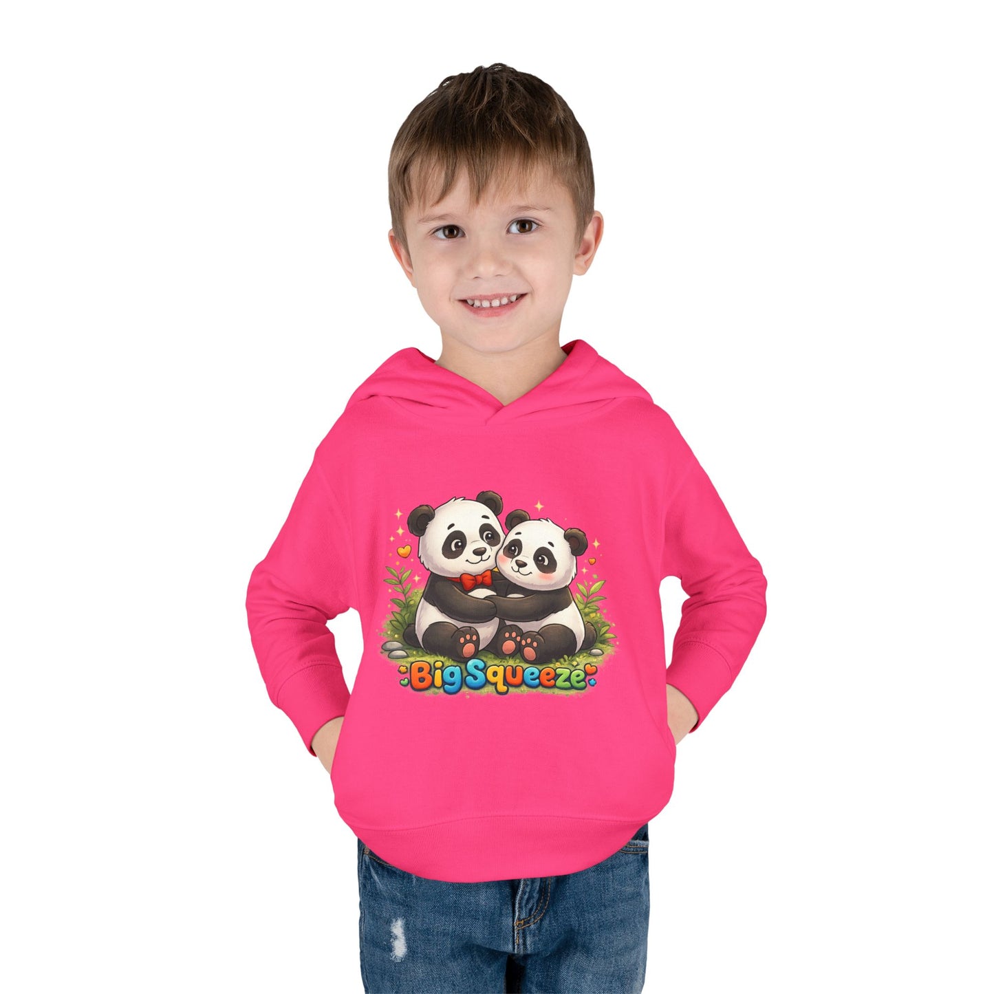 Big Squeeze Panda Toddler Pullover Fleece Hoodie