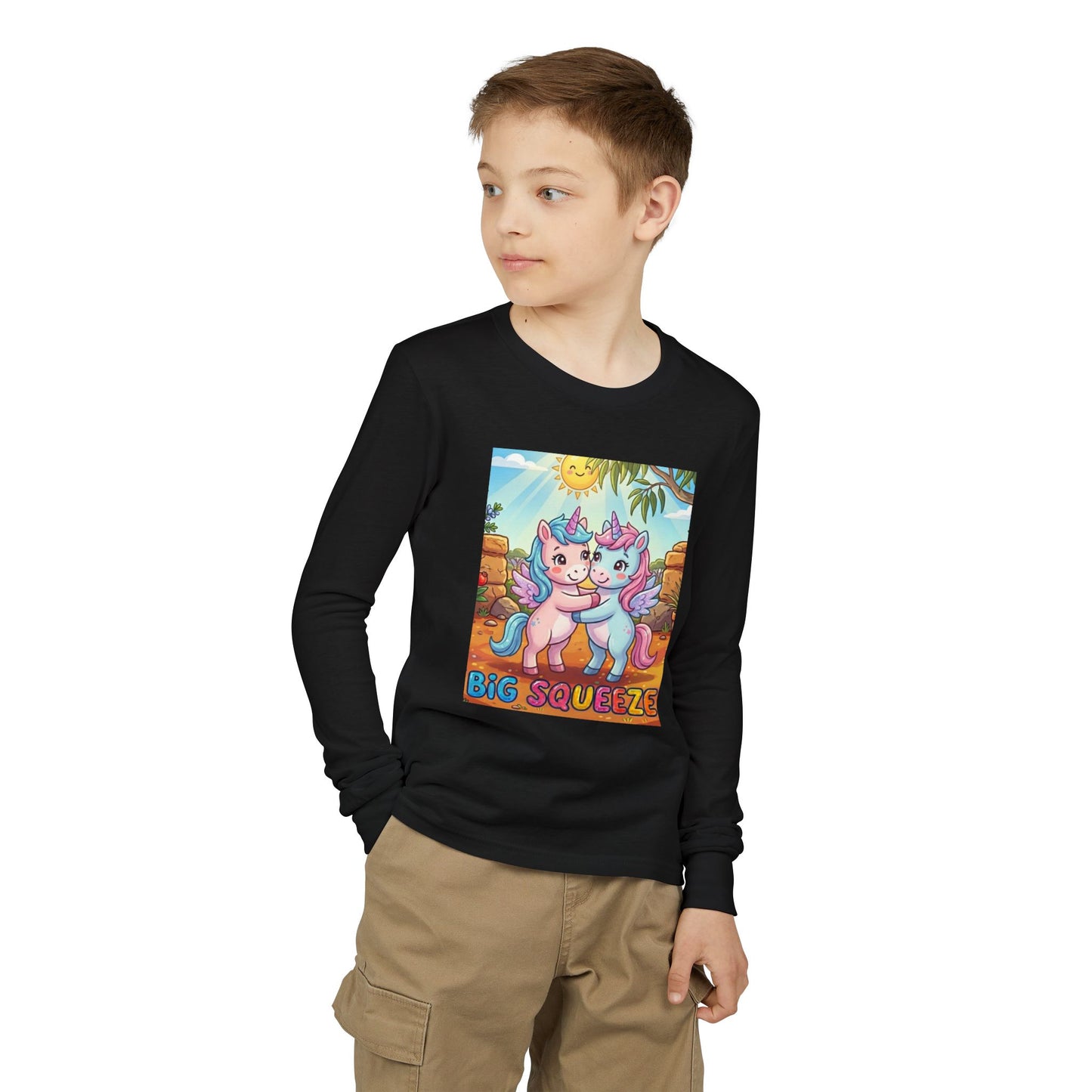 Big Squeeze Unicorn Youth Jersey Long Sleeve Tee