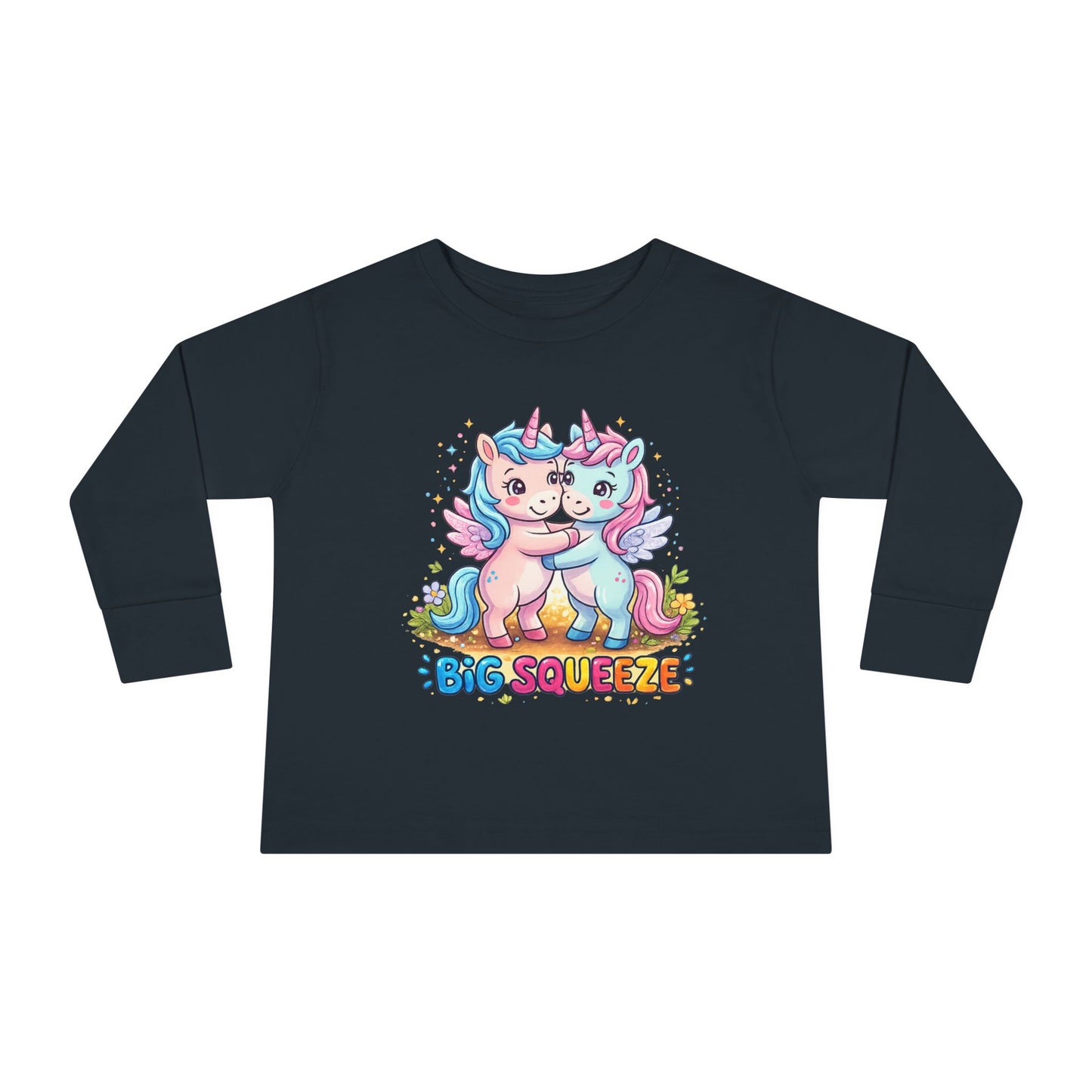 Big Squeeze Unicorn Toddler Long Sleeve Tee
