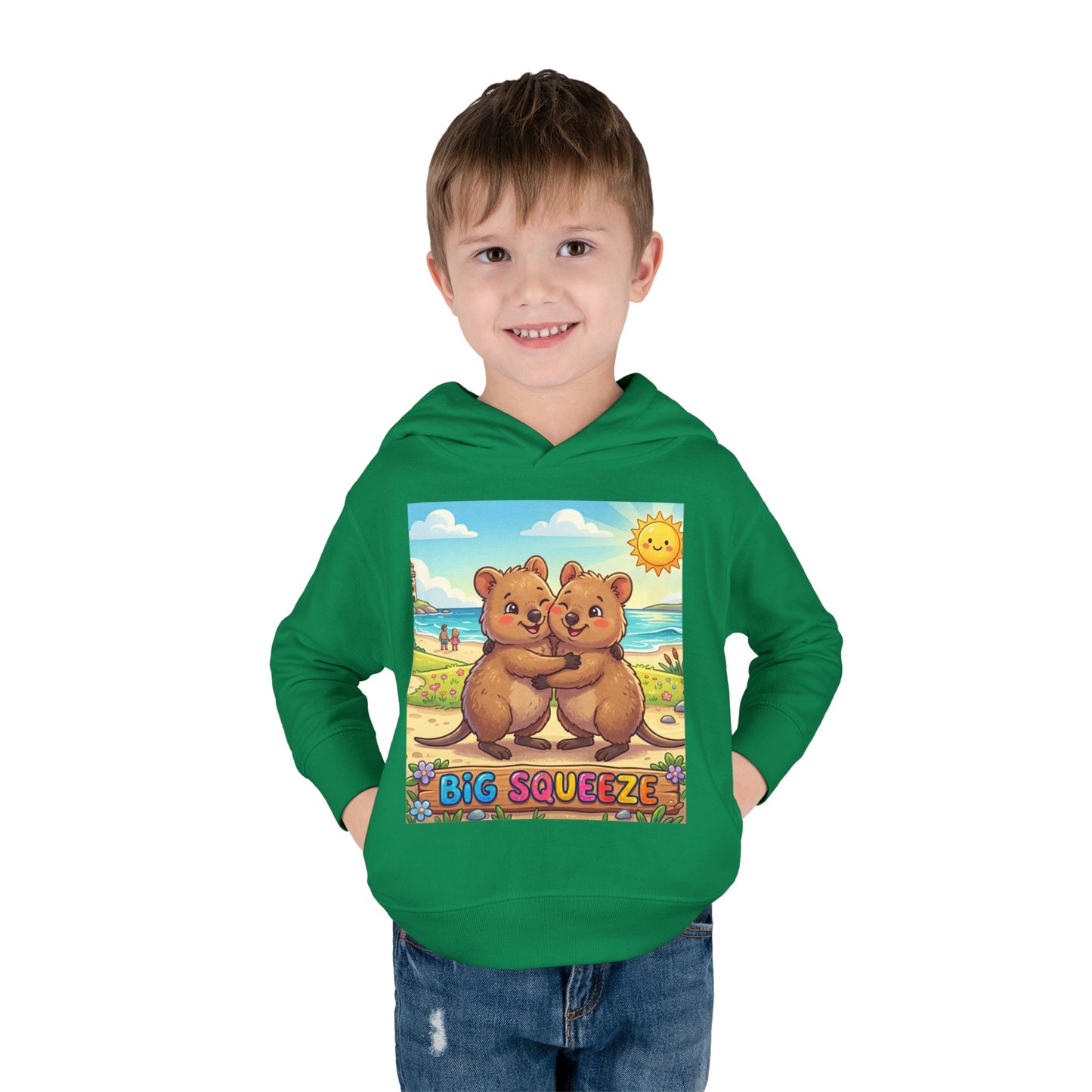 Big Squeeze Quokka Toddler Pullover Fleece Hoodie