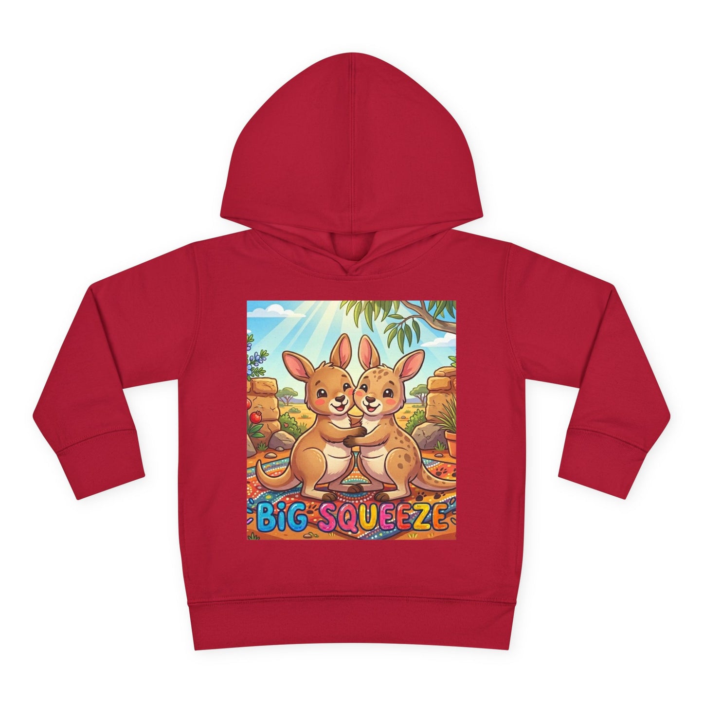 Big Squeeze Kangaroo Toddler Pullover Fleece Hoodie