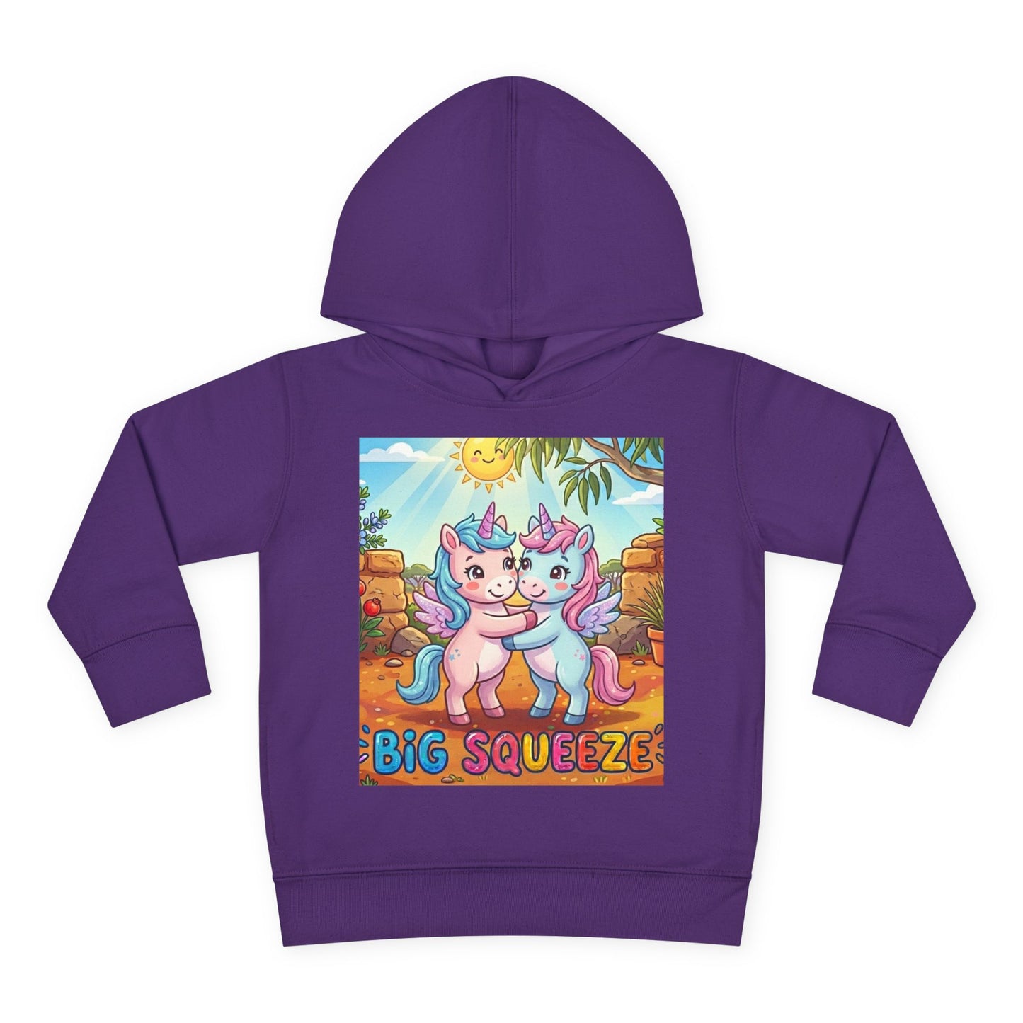 Big Squeeze Unicorn Toddler Pullover Fleece Hoodie