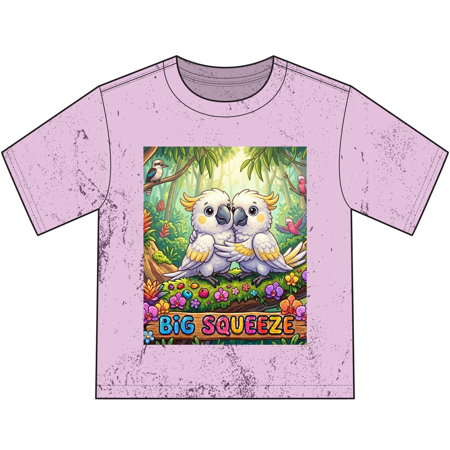 Big Squeeze Cockatoo Heavyweight Color Blast Youth T-Shirt