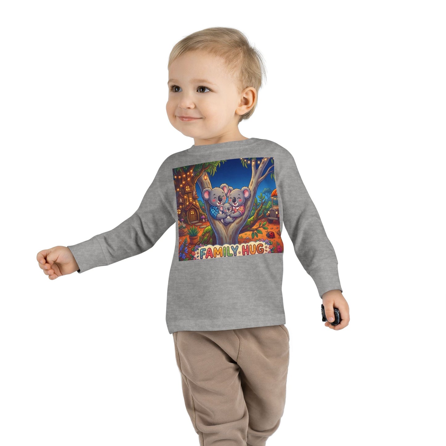 Family Hug Koala Toddler Long Sleeve Tee
