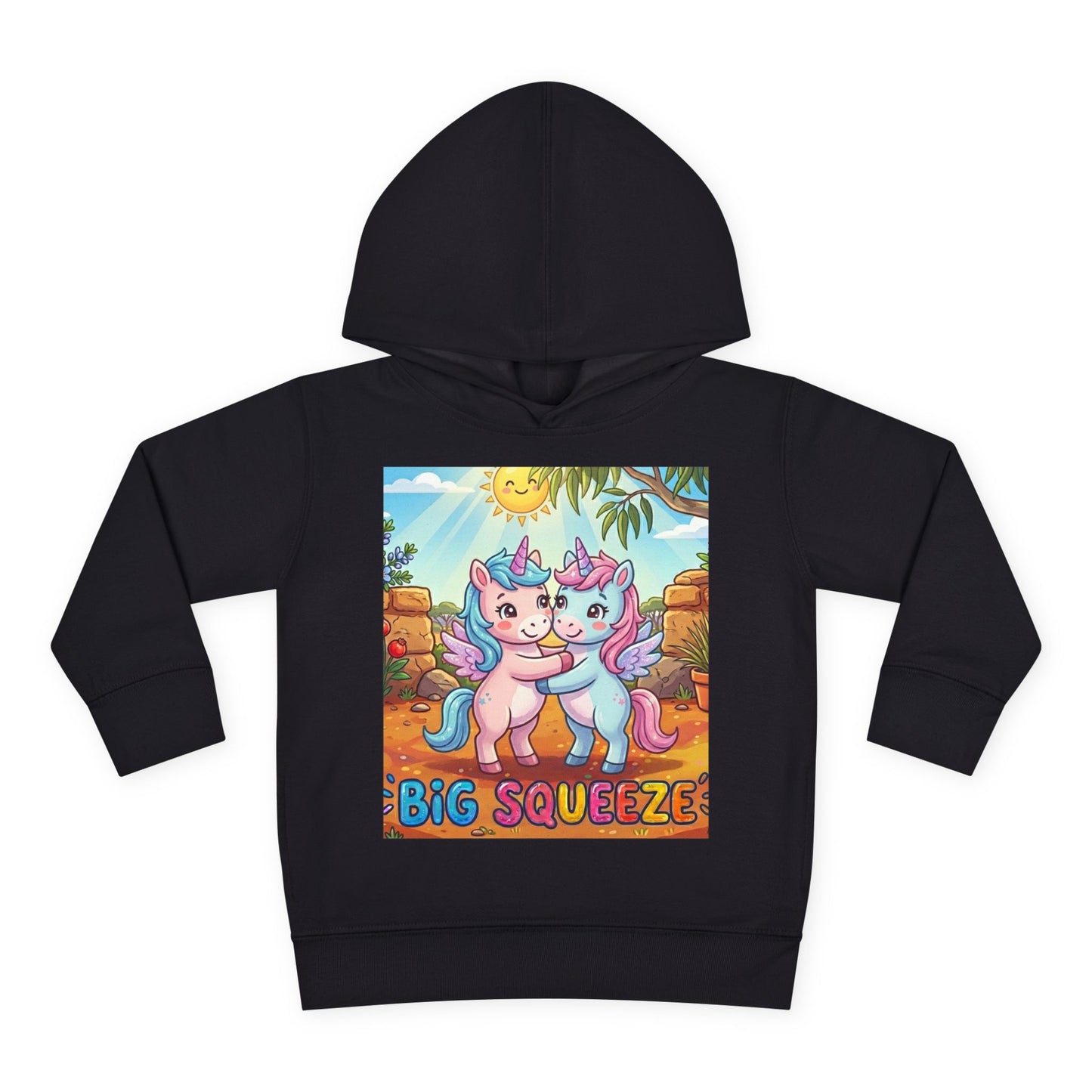 Big Squeeze Unicorn Toddler Pullover Fleece Hoodie