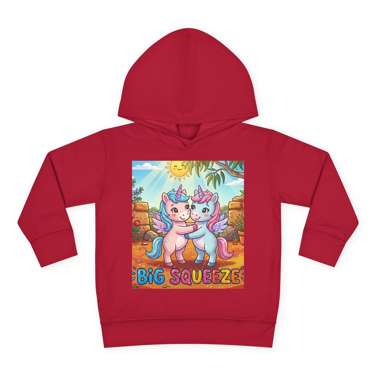 Big Squeeze Unicorn Toddler Pullover Fleece Hoodie