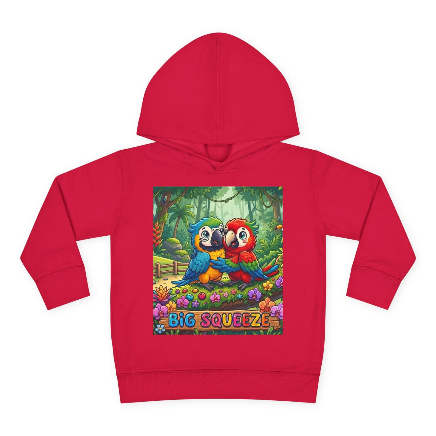 Big Squeeze Macaw Toddler Pullover Fleece Hoodie