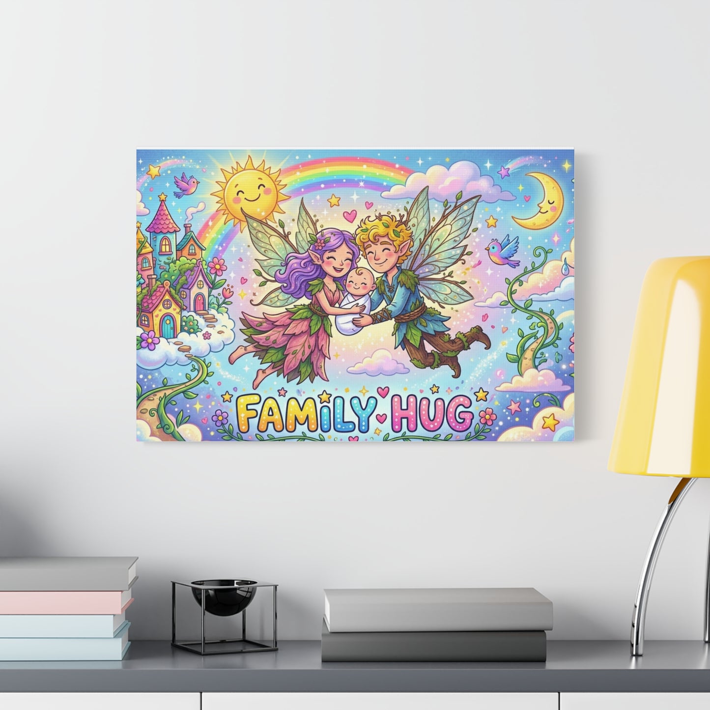 Family Hug Fairy Classic Canvas