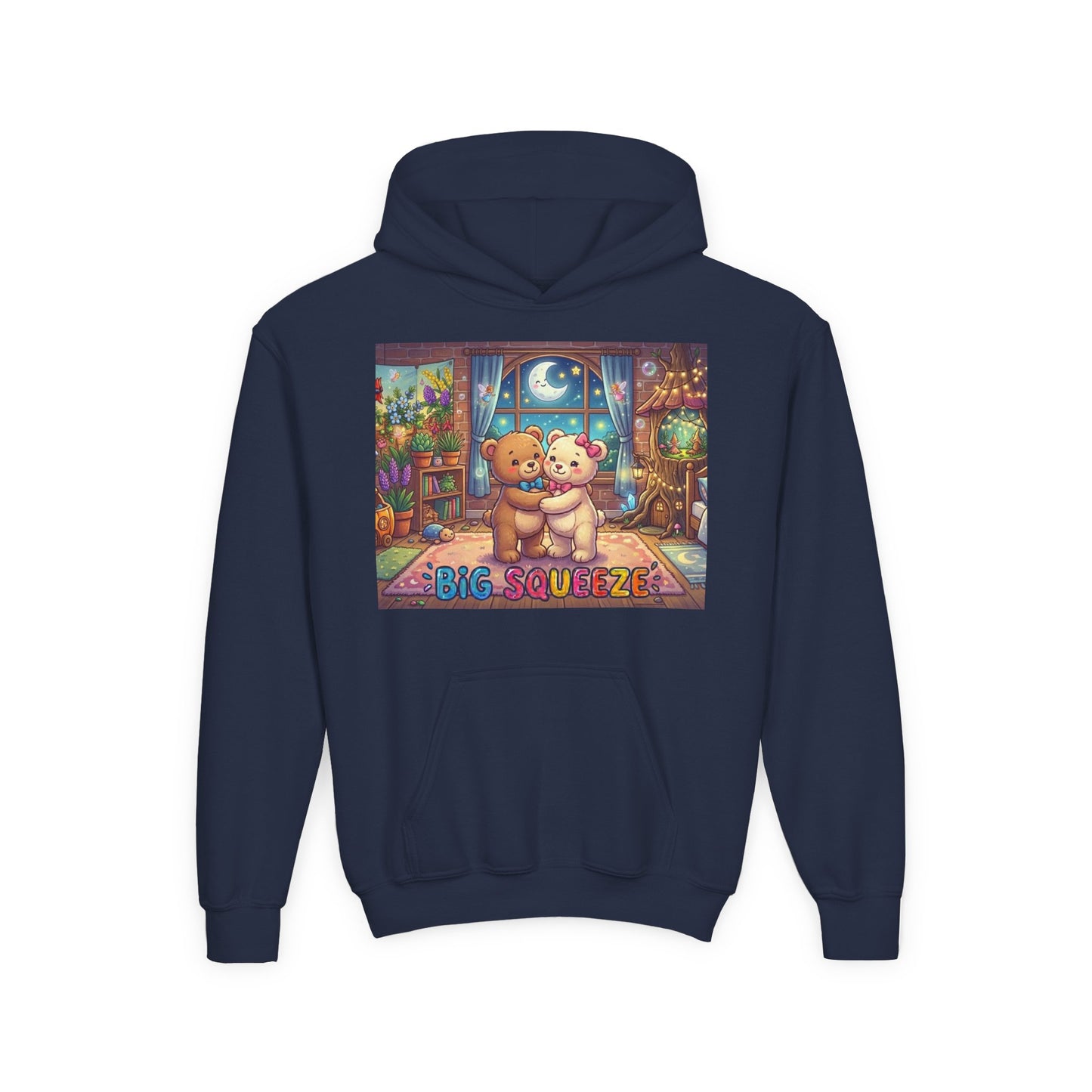 Big Squeeze Teddy Youth Heavy Blend Hooded Sweatshirt