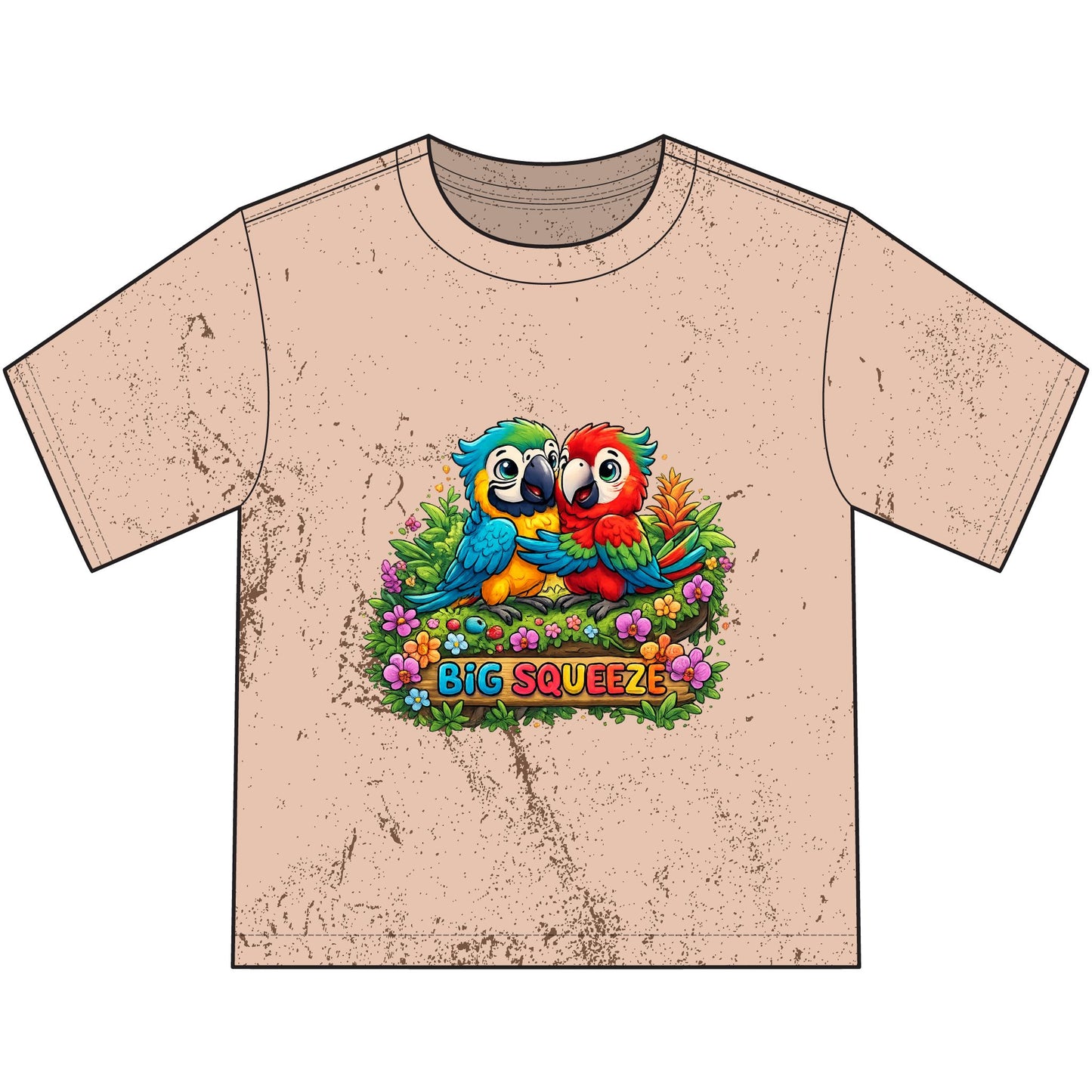 Big Squeeze Macaw Heavyweight Color Blast Youth T-Shirt