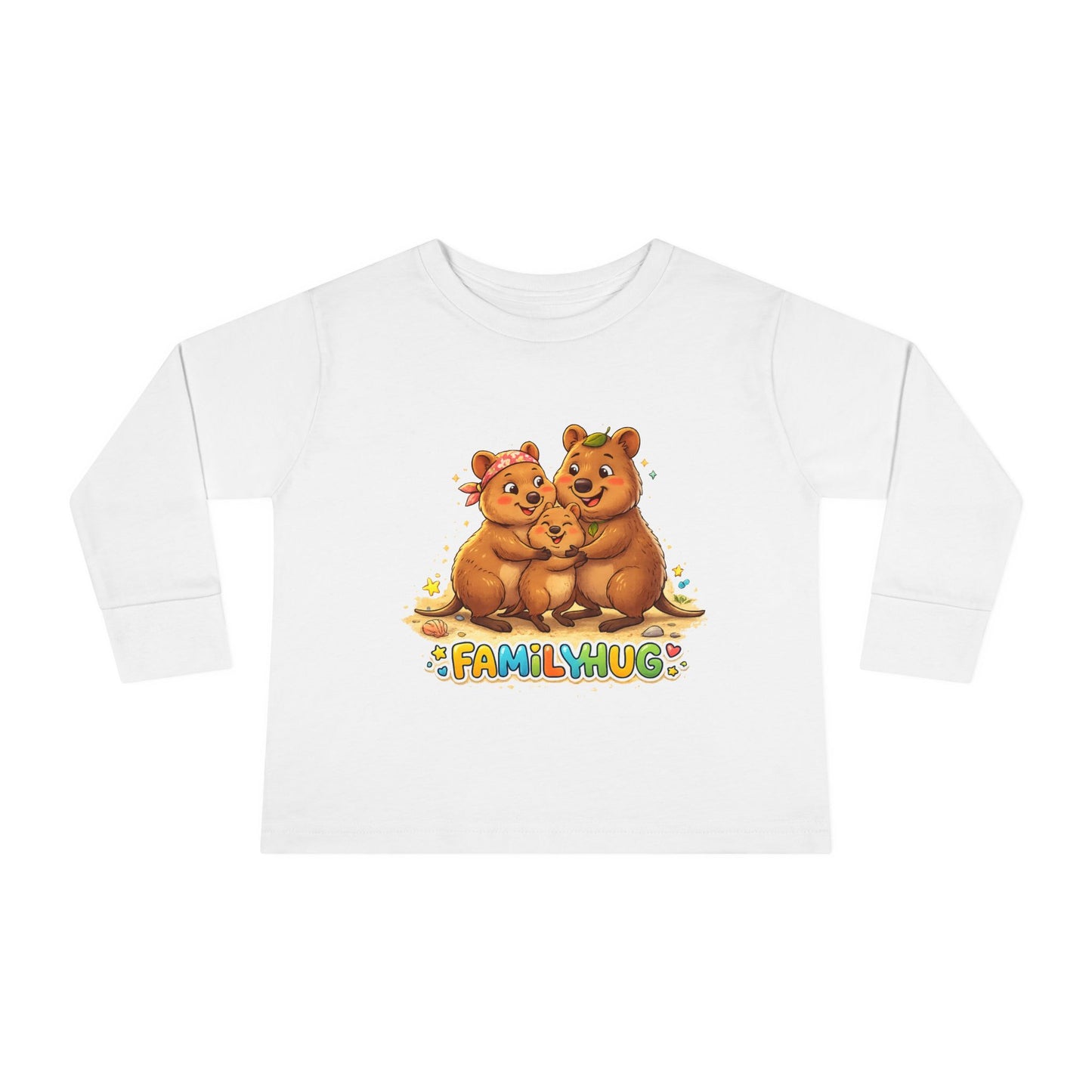 Family Hug Quokka Toddler Long Sleeve Tee