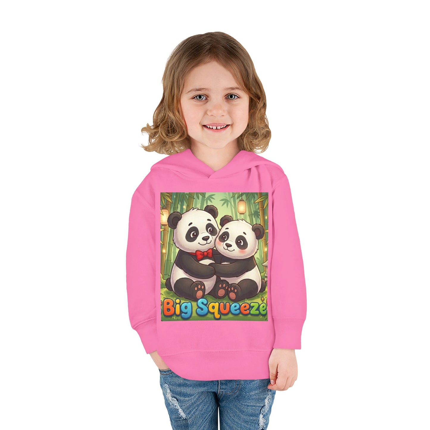 Big Squeeze Panda Toddler Pullover Fleece Hoodie