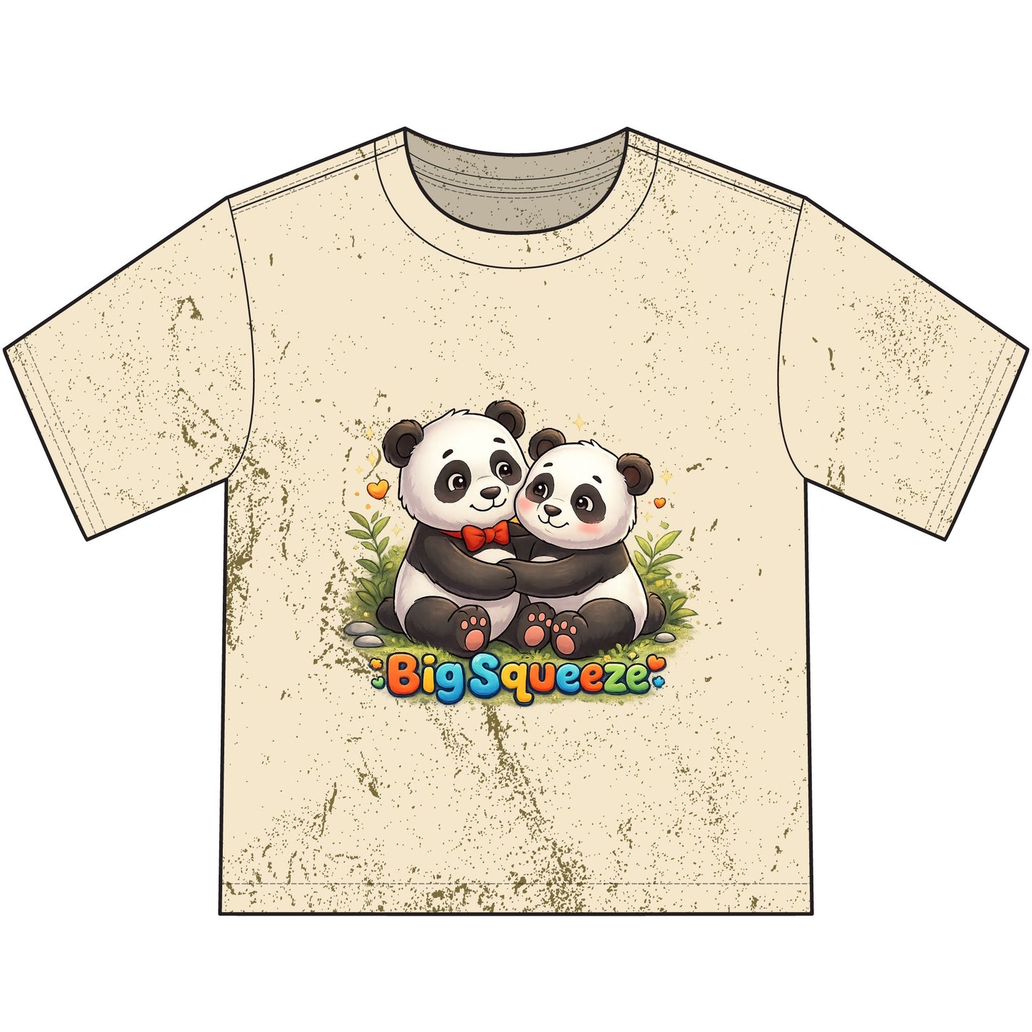 Big Squeeze Panda Heavyweight Color Blast Youth T-Shirt