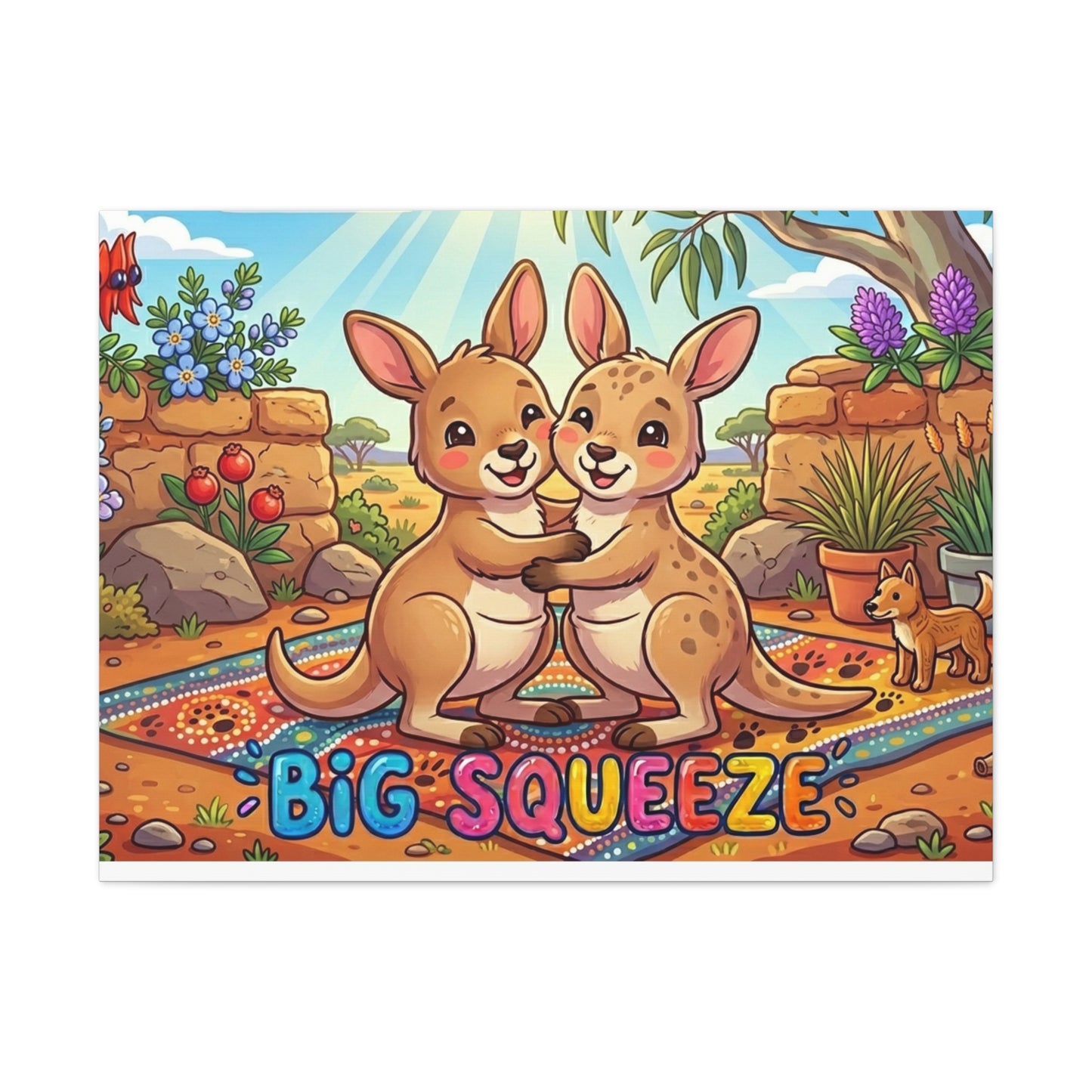 Big Squeeze Kangaroo Classic Canvas