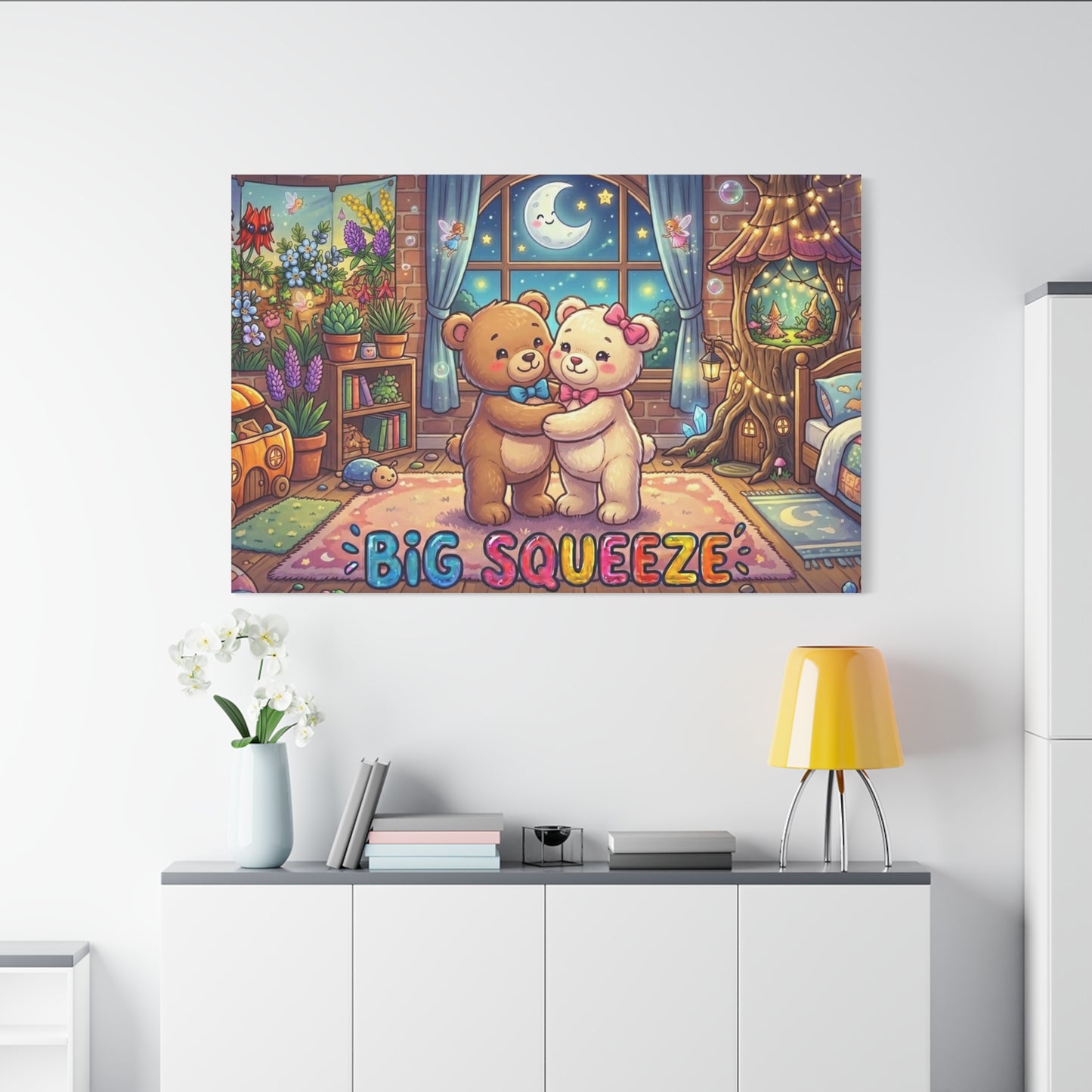 Big Squeeze Teddy Classic Canvas