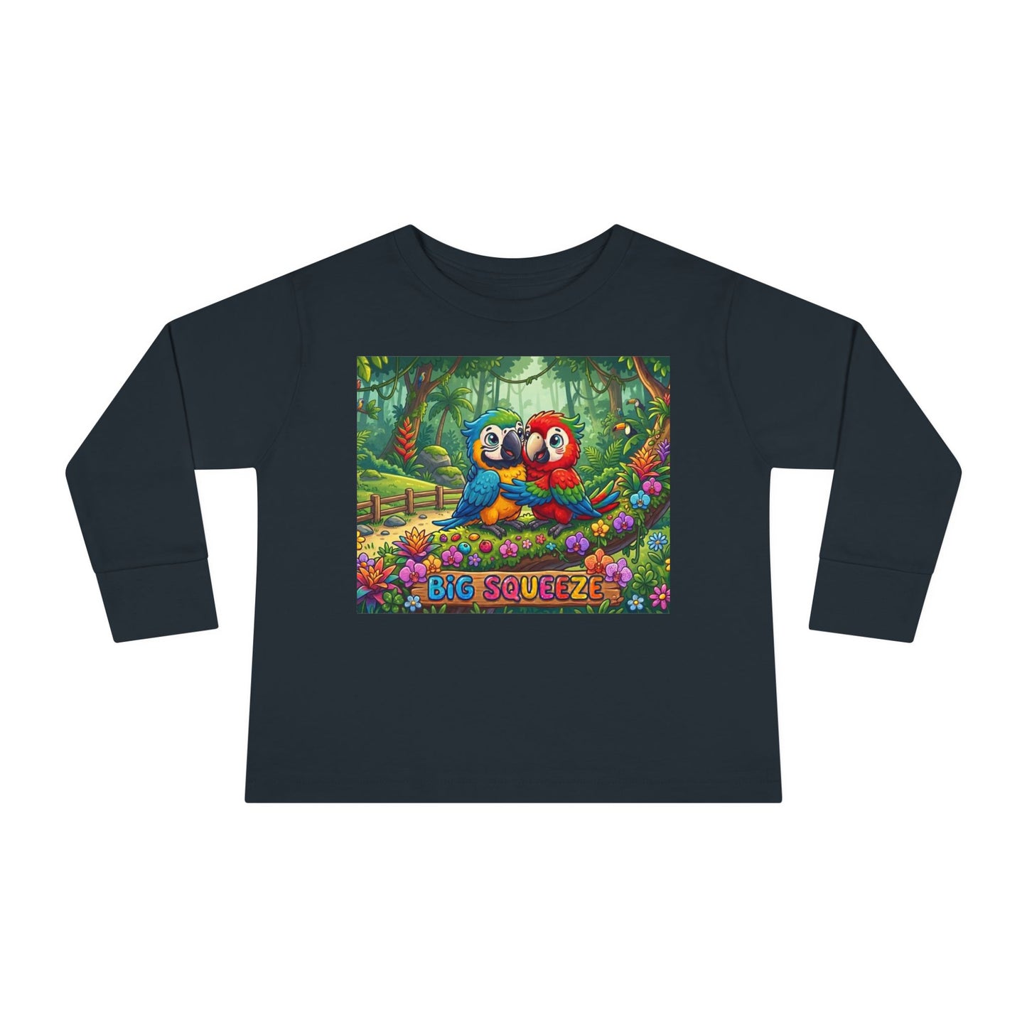 Big Squeeze Macaw Toddler Long Sleeve Tee