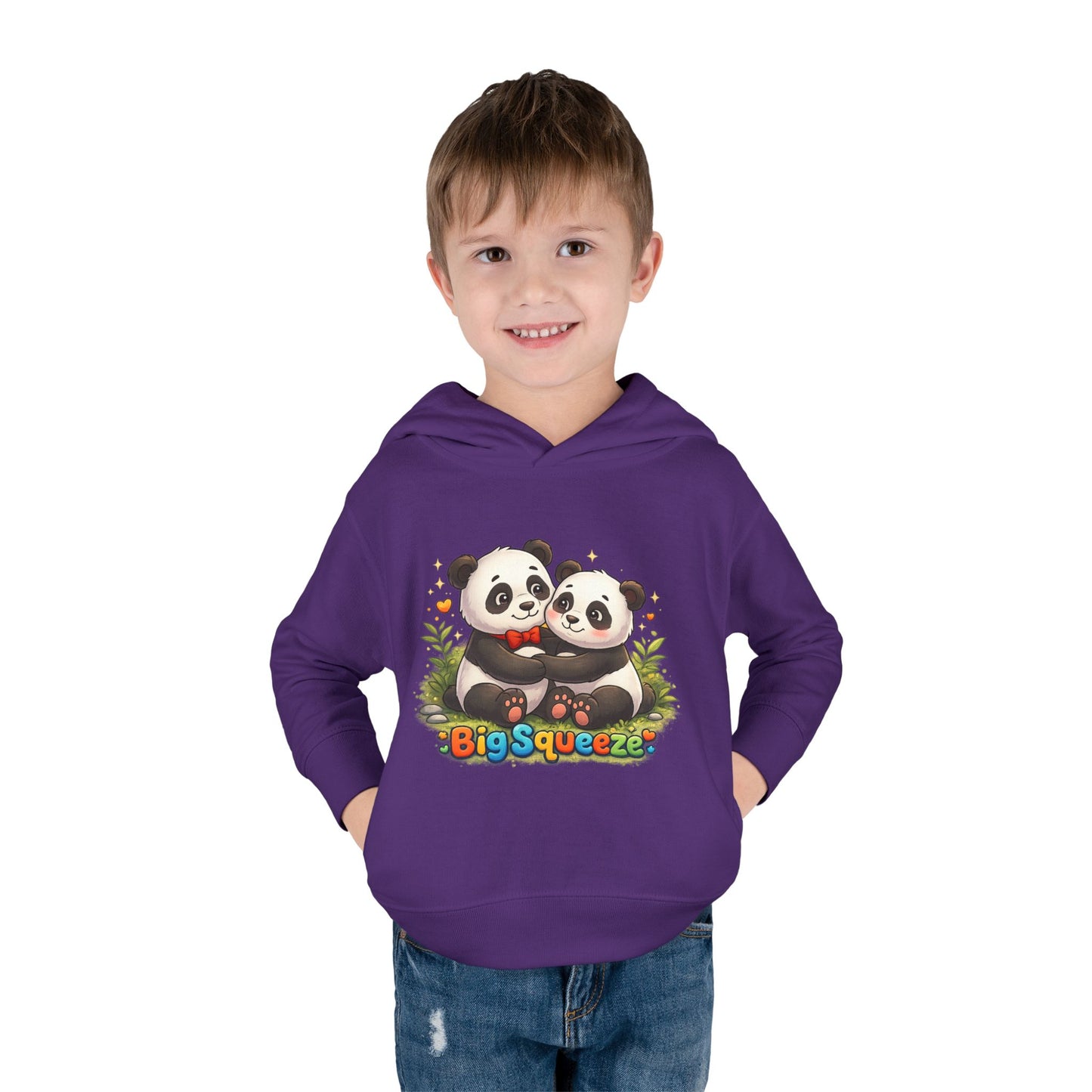 Big Squeeze Panda Toddler Pullover Fleece Hoodie
