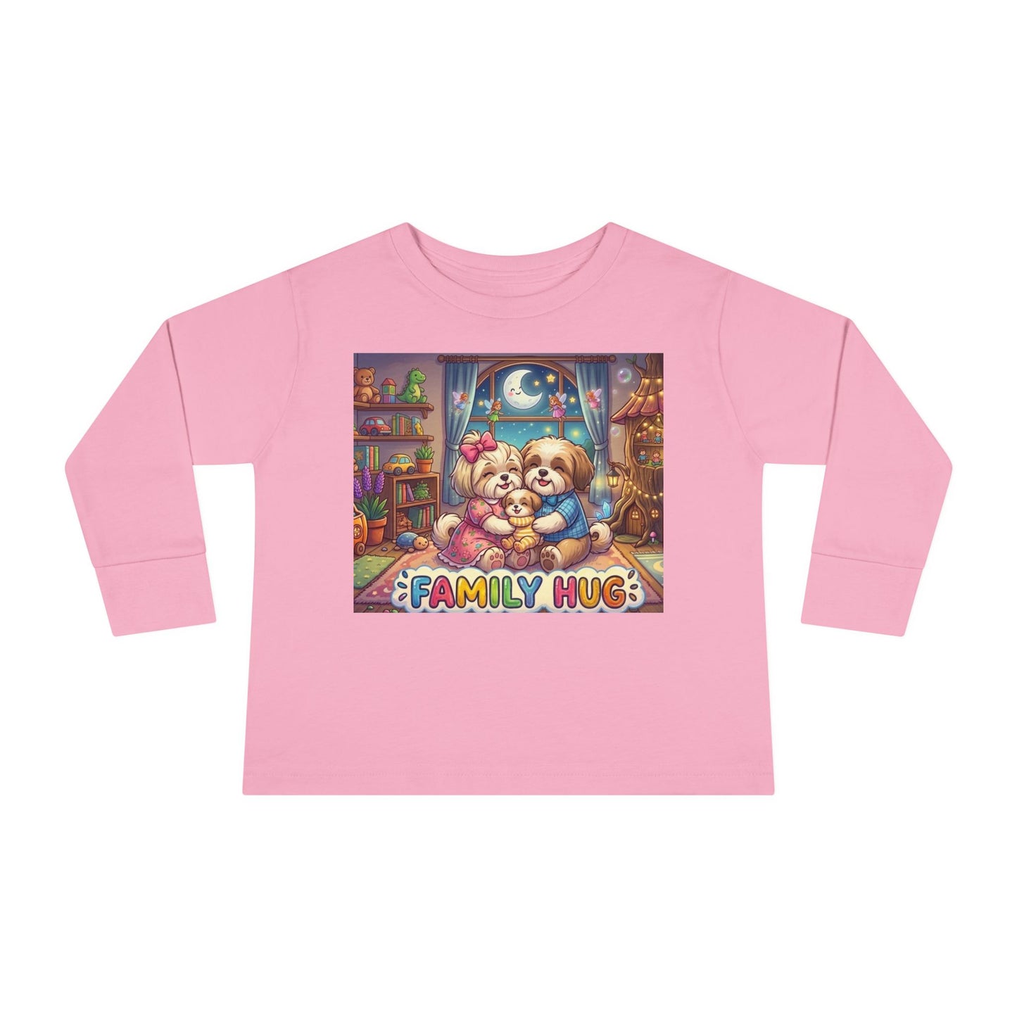 Family Hug Shih Tzu Toddler Long Sleeve Tee