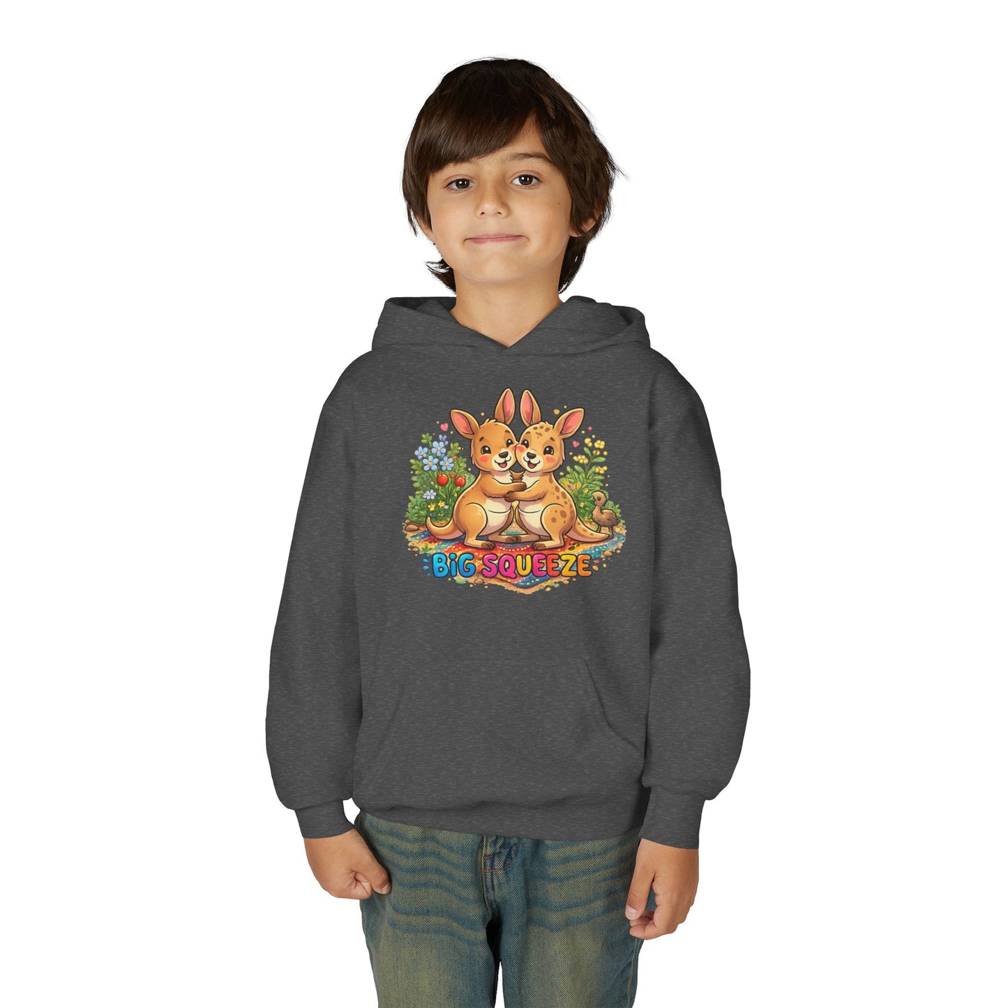 Big Sueeze Kangaroo Youth Heavy Blend Hooded Sweatshirt