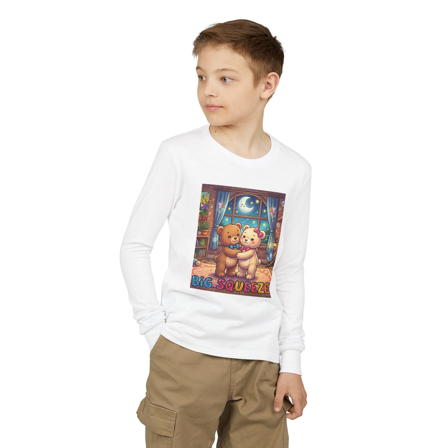 Big Squeeze Teddy Youth Jersey Long Sleeve Tee
