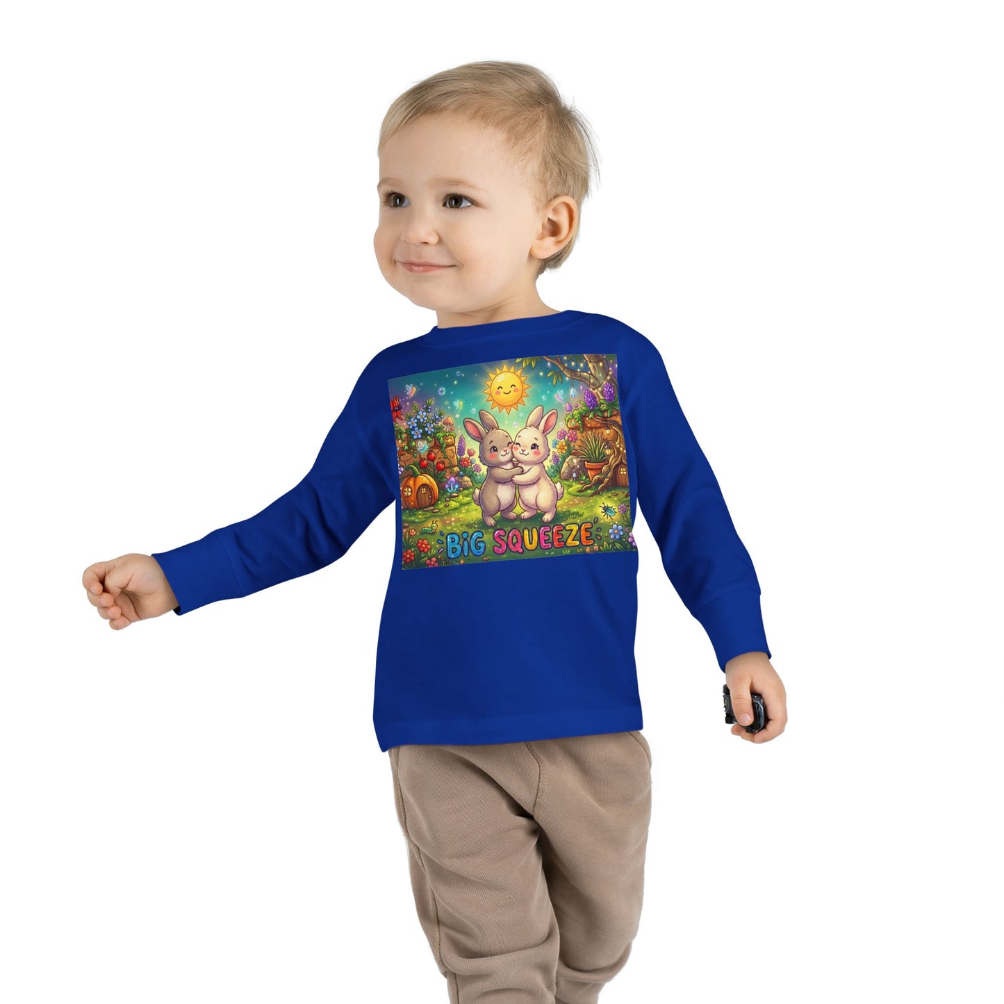 Big Squeeze Bunny Toddler Long Sleeve Tee