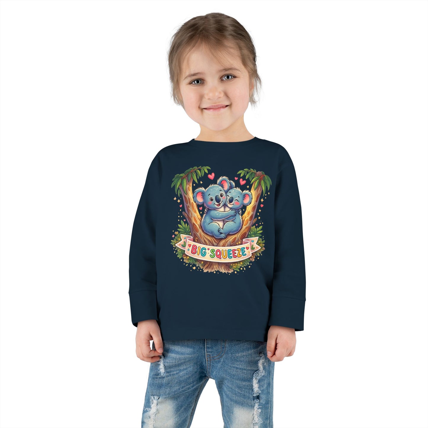 Big Squeeze Koala Toddler Long Sleeve Tee