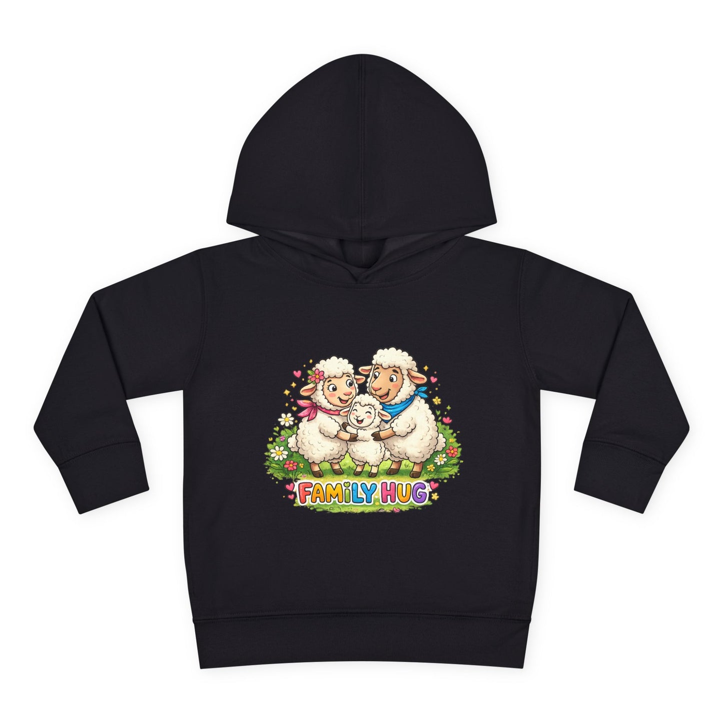 Family Hug Lamb Toddler Pullover Fleece Hoodie
